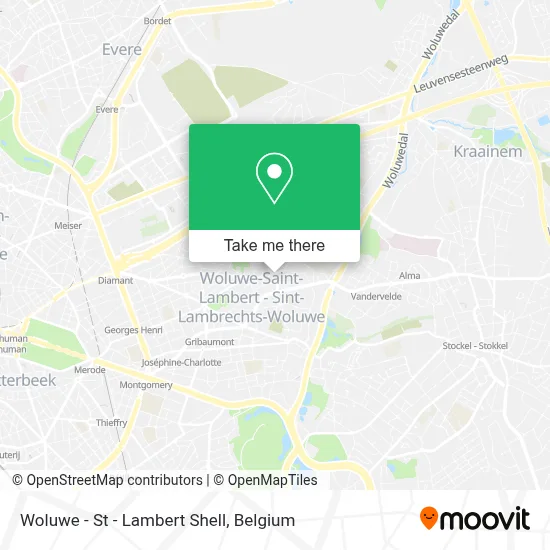 Woluwe - St - Lambert Shell map