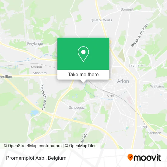 Promemploi Asbl map
