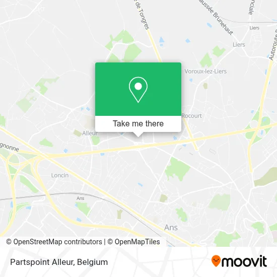 Partspoint Alleur map
