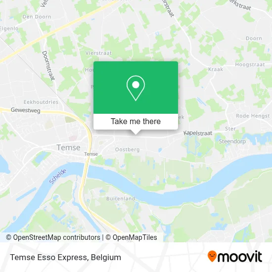Temse Esso Express map