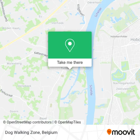 Dog Walking Zone map