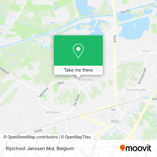 Rijschool Janssen Mol map