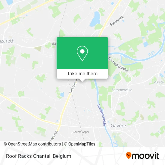 Roof Racks Chantal map