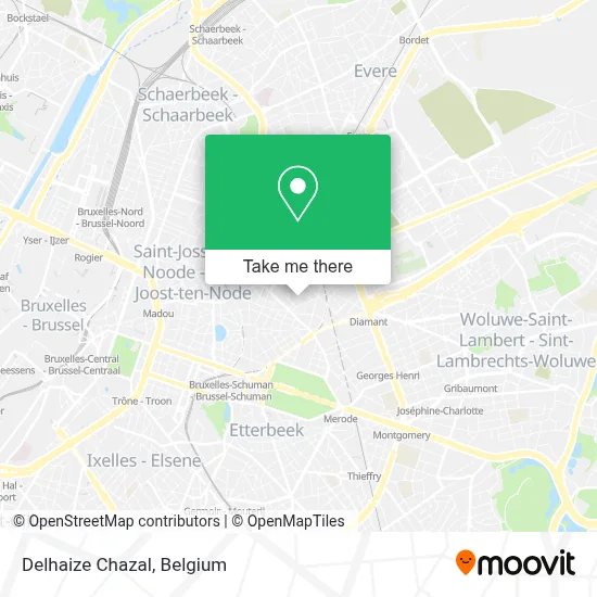 Delhaize Chazal map