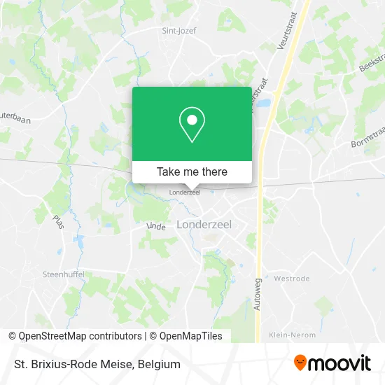 St. Brixius-Rode Meise map