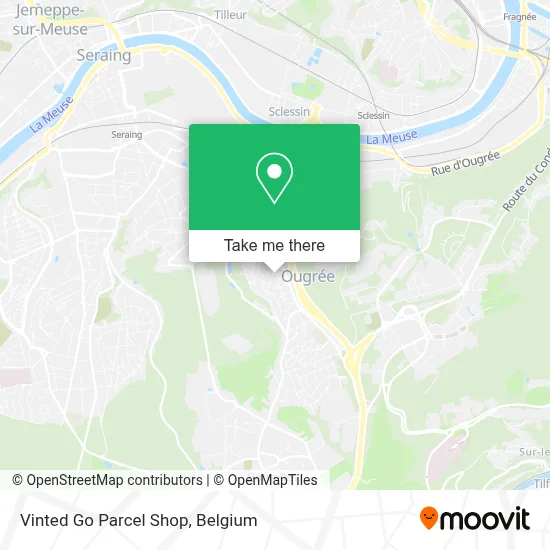 Vinted Go Parcel Shop map