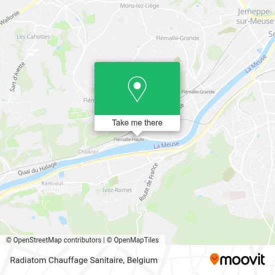 Radiatom Chauffage Sanitaire map
