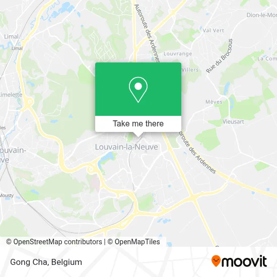 Gong Cha map