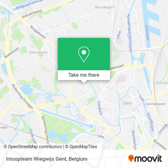 Inloopteam Wiegwijs Gent map