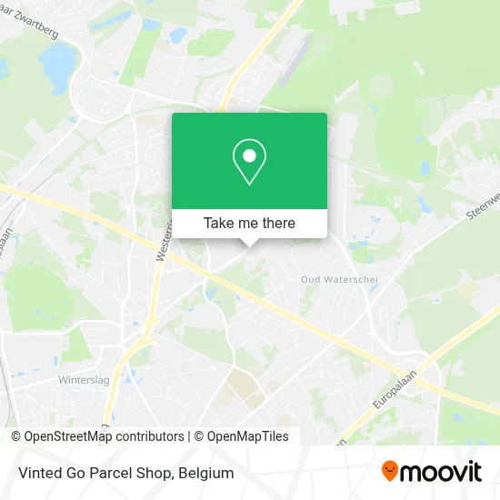 Vinted Go Parcel Shop map