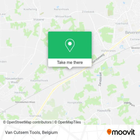 Van Cutsem Tools map
