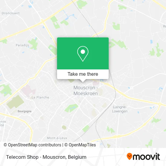 Telecom Shop - Mouscron map