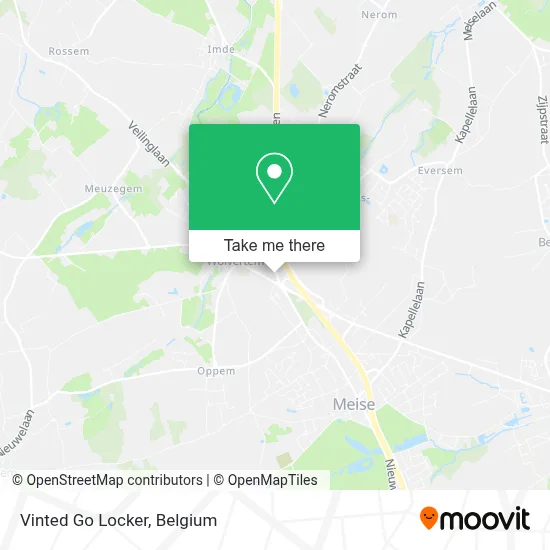 Vinted Go Locker map