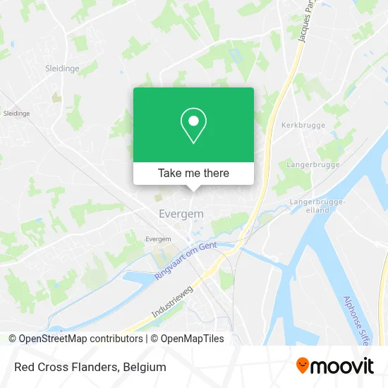Red Cross Flanders map
