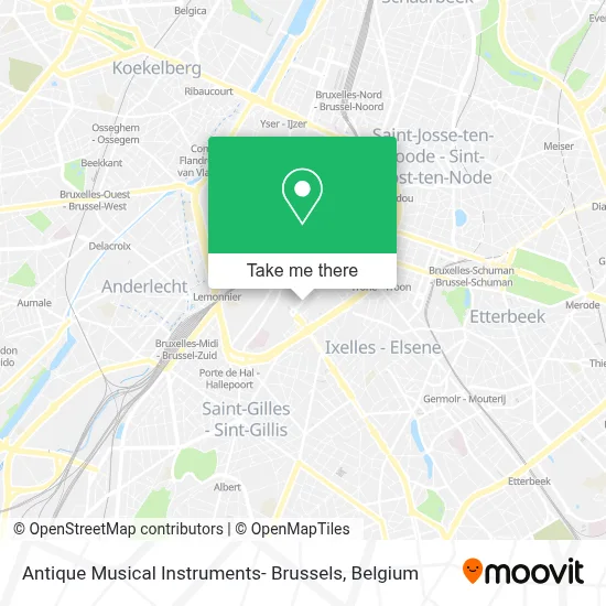 Antique Musical Instruments- Brussels map