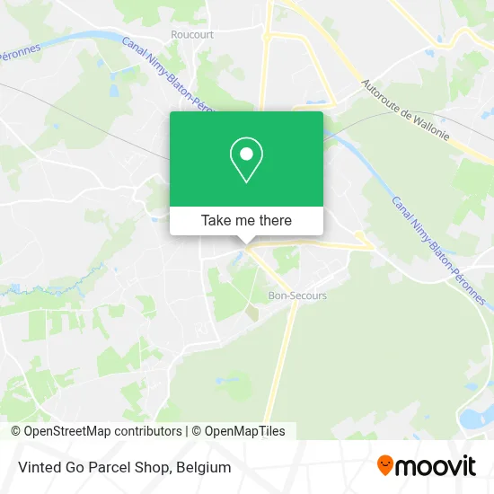 Vinted Go Parcel Shop map