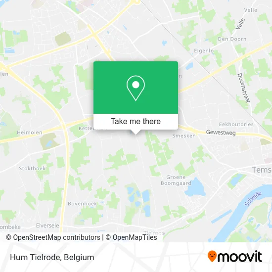 Hum Tielrode map