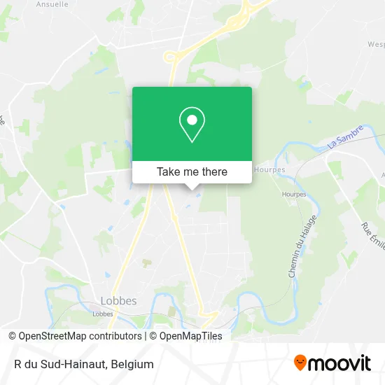 R du Sud-Hainaut map