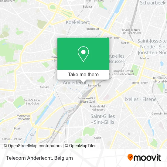 Telecom Anderlecht map