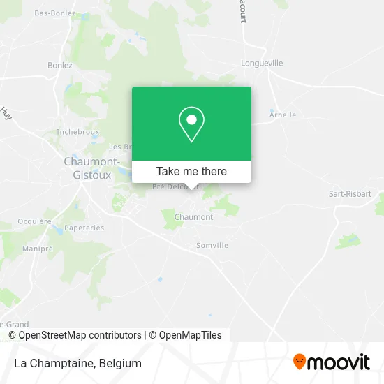 La Champtaine map