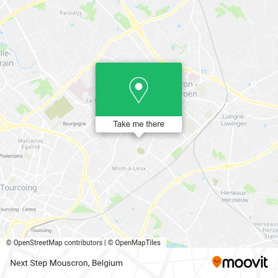Next Step Mouscron map
