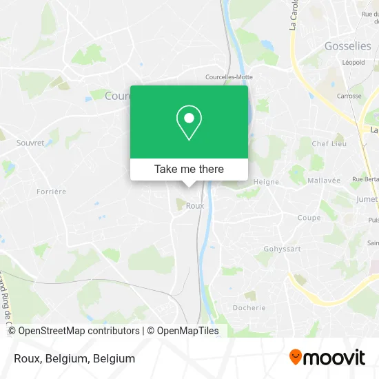 Roux, Belgium map