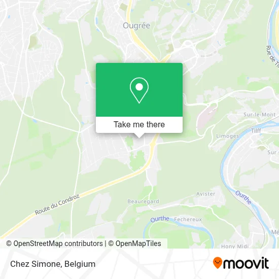 Chez Simone map