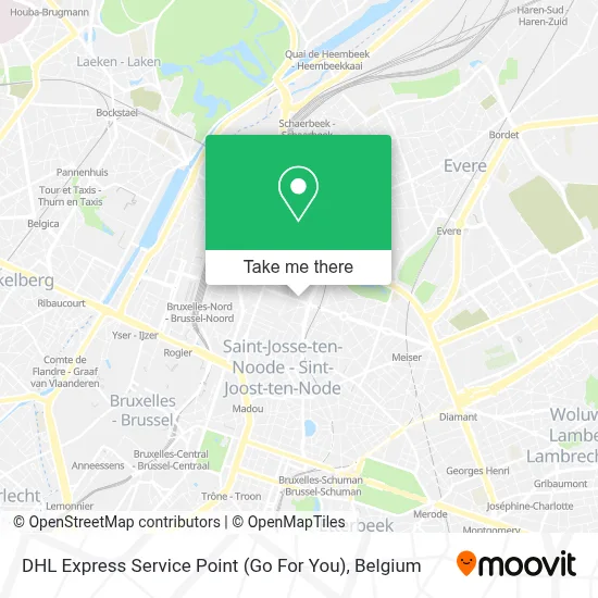 DHL Express Service Point (Go For You) plan