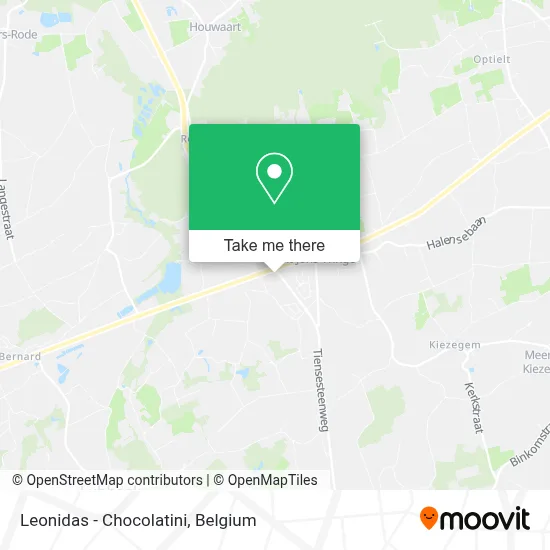 Leonidas - Chocolatini map