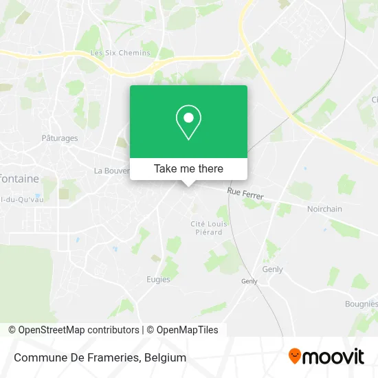 Commune De Frameries map