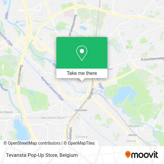 Tevansta Pop-Up Store map