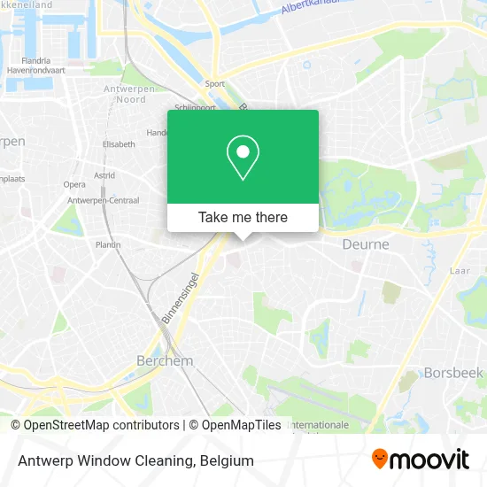 Antwerp Window Cleaning map