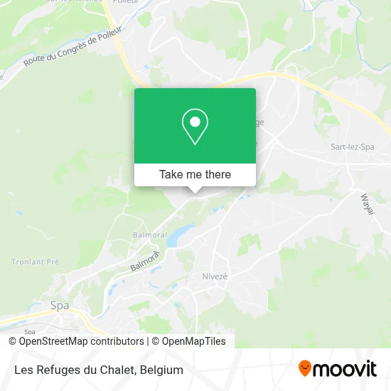 Les Refuges du Chalet map