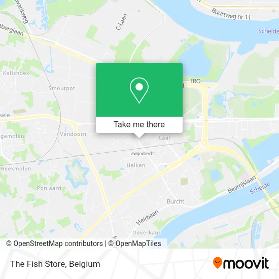 The Fish Store map