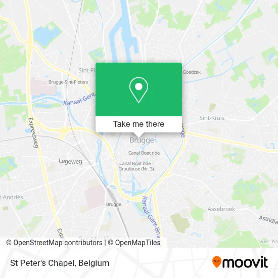 St Peter's Chapel map