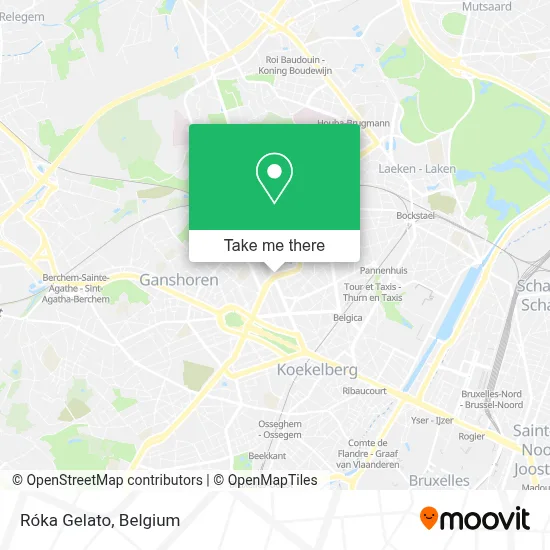 Róka Gelato map