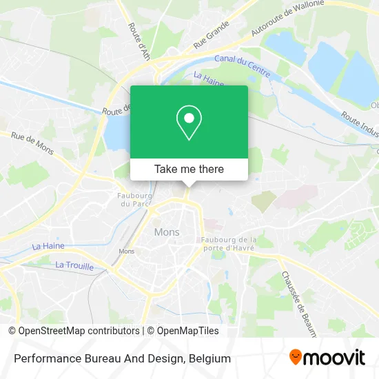 Performance Bureau And Design map