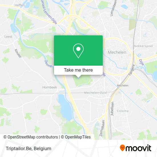 Triptailor.Be map