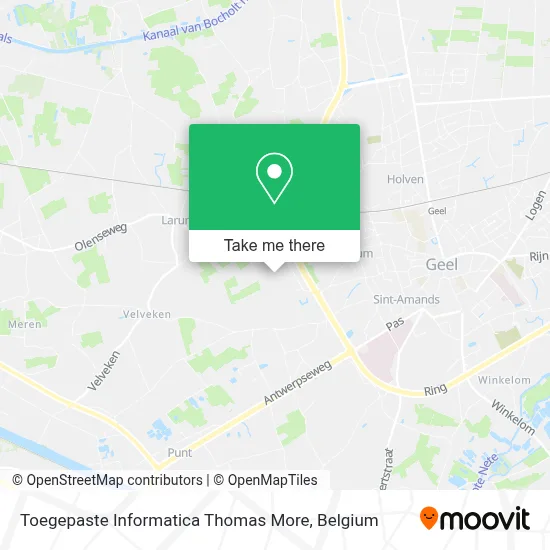 Toegepaste Informatica Thomas More map