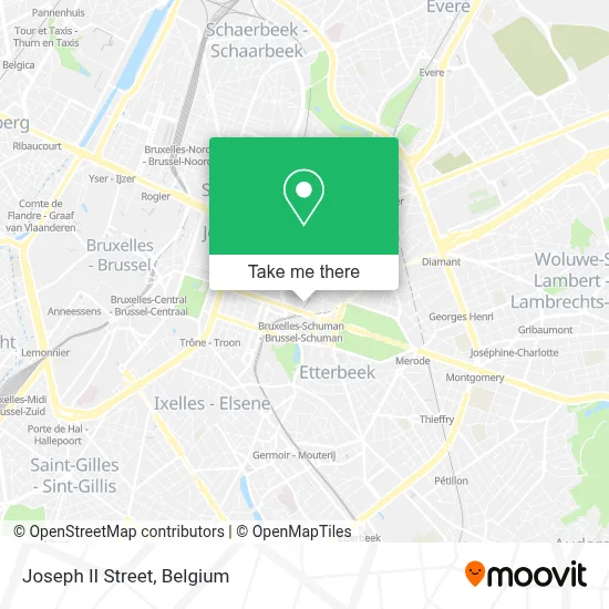 Rue Joseph II plan