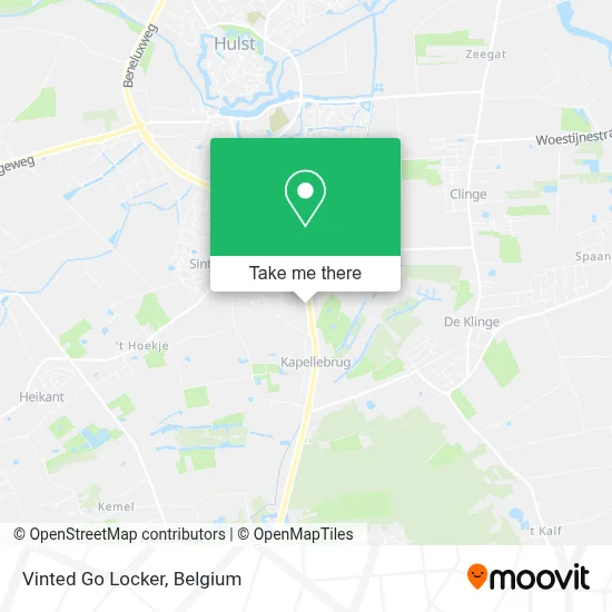 Vinted Go Locker map