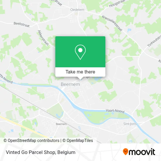 Vinted Go Parcel Shop map