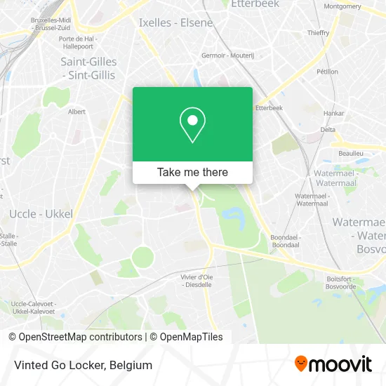 Vinted Go Locker map