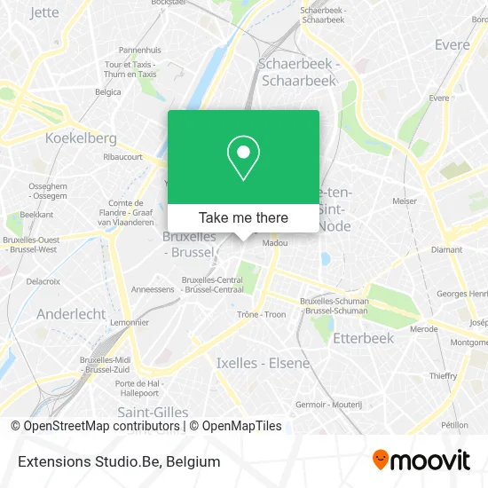 Extensions Studio.Be map