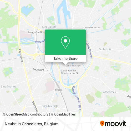 Neuhaus Chocolates map