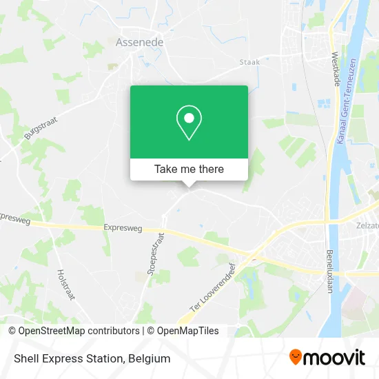 Shell Express Station map