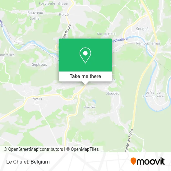 Le Chalet map