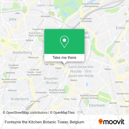 Fonteyne the Kitchen Botanic Tower map