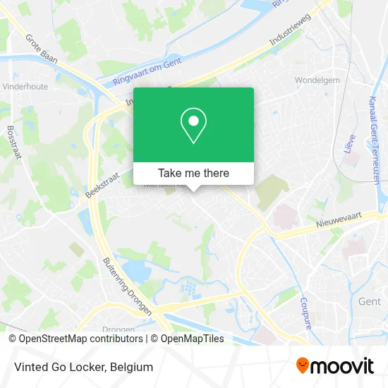 Vinted Go Locker map