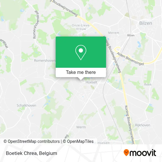 Boetiek Chrea map